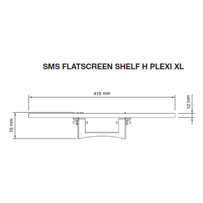 SMS Flat shelf H Plexi XL+Consol полка с консолью